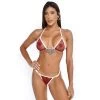 Bordeaux Sheer Micro Bikini -Oh Lola Swimwear Bordeaux Sheer Micro Bikini by Oh Lola Swimwear