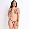 Sensation Sheer Coral Bikini -Oh Lola Swimwear Coral Sensation Sheer Bikini by Oh Lola Swimwear