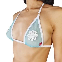 Dahlia Sheer Micro Bikini – Aquamarine -Oh Lola Swimwear Dahlia Sheer Micro Bikini Aquamarine Top Details scaled 1