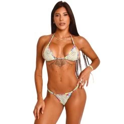 Sexy Canvas Mesh Bikini