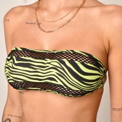 Oh Lola Swimwear -Oh Lola Swimwear Midnight Predator Bandeau Bikini Top