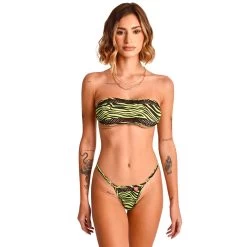 Midnight Predator Bandeau Bikini