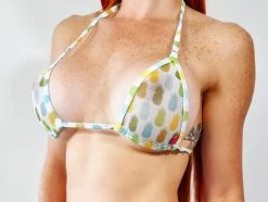 Pineapple Vibes Sheer Bikini -Oh Lola Swimwear Pineapple Vibes Sheer Bikini by OH LOLA SWIMWEAR Top Details