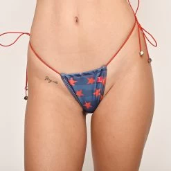 Sexy Liberty String Bikini 10 Sexy Liberty String Bikini -Oh Lola Swimwear Sexy Liberty String Bikini Side Tied G String Front View