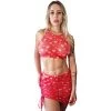Love Hearts Sheer Dress (Red) -Oh Lola Swimwear Sexy Valentines Two Piece Dress by OH LOLA SWIMWEAR scaled 1