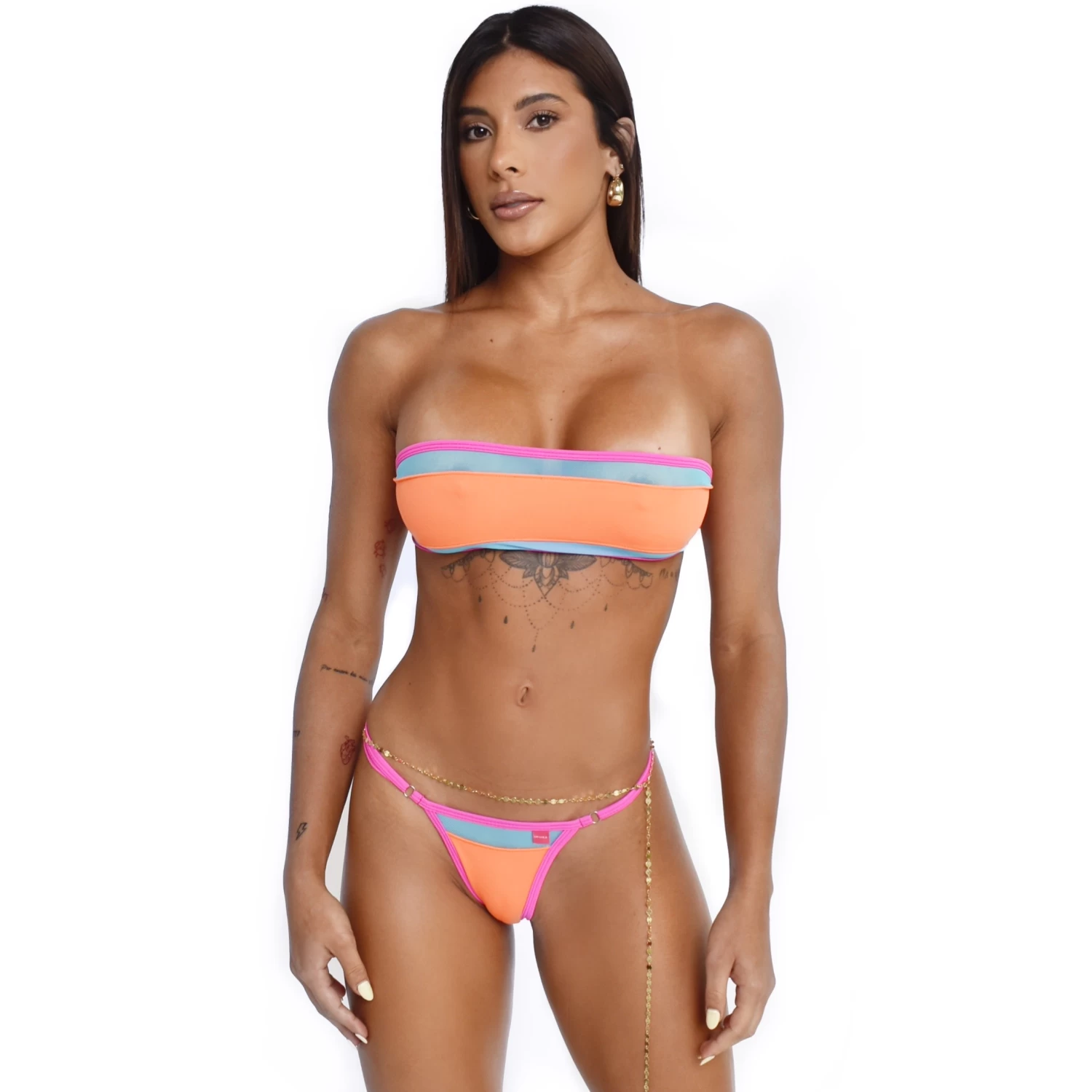 Summer Vibes Bandeau Bikini 3 Summer Vibes Bandeau Bikini
