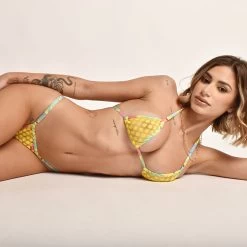 Sunny Land Mesh Bikini Floral 11 Sunny Land Mesh Bikini Floral -Oh Lola Swimwear Sunny Land Mesh Bikini by Oh Lola Swimwear