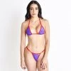 Sunset Veil Purple Sheer Micro Bikini With Red Straps 2 Sunset Veil Purple Sheer Micro Bikini With Red Straps -Oh Lola Swimwear Sunset Veil Sheer Bikini by Oh Lola Swimwear