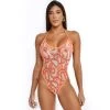 Sunset Desire One-Piece Swimsuit -Oh Lola Swimwear Tangerine Dream One Piece Swimsuit by Oh Lola Swimwear