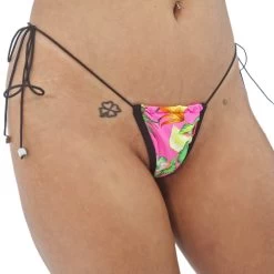 Tropic Desire String Micro Bikini 9 Tropic Desire String Micro Bikini -Oh Lola Swimwear Tropic Desire String Micro Bikini Bottom Tropical Print Bathing Suit scaled 1
