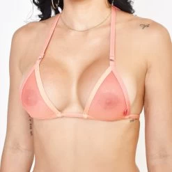 Tropic Haze Sheer Sunset Ombre Bikini -Oh Lola Swimwear Tropic Haze Sheer Bikini Top