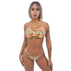 Tropical Breeze Bandeau Micro Bikini