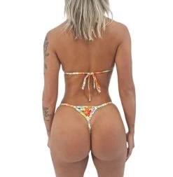 Oh Lola Swimwear -Oh Lola Swimwear Tropical Breeze Micro Bikini Side Adjustable V String scaled 1