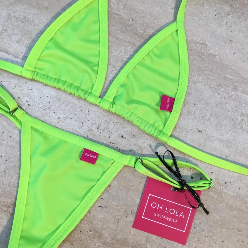 Neon Green Micro Bikini 6 Neon Green Micro Bikini - Image 4