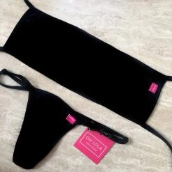 Black Swan Bandeau Micro Bikini -Oh Lola Swimwear WhatsApp Image 2020 04 02 at 12.37.02 PM