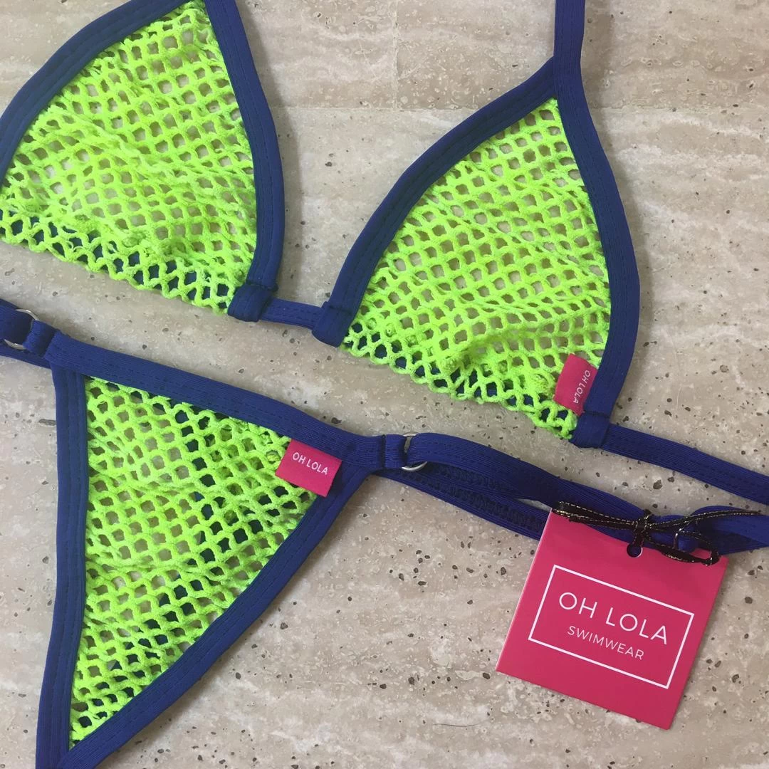 Temptation Micro Bikini – Green/Navy 7 Temptation Micro Bikini – Green/Navy - Image 5