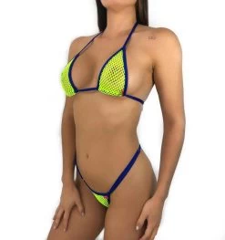 Temptation Micro Bikini β Green/Navy