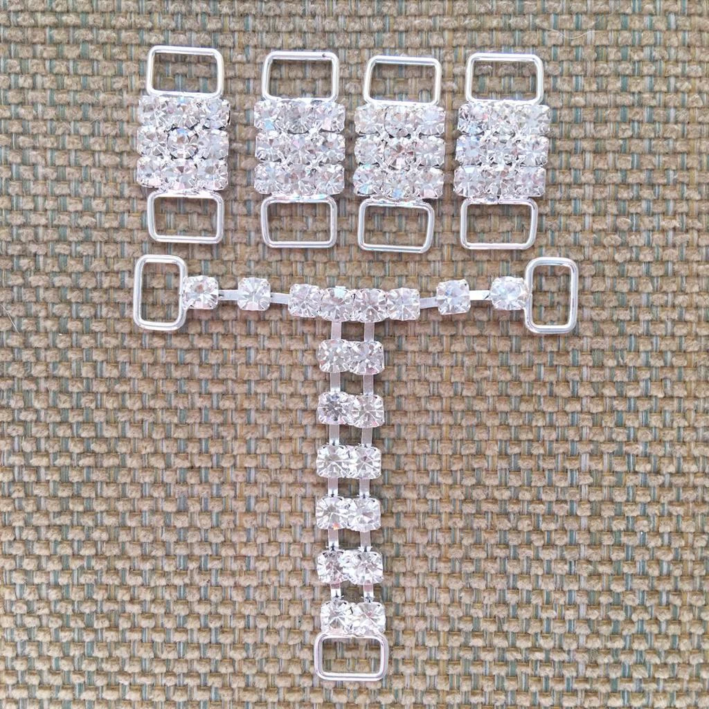 BIKINI SET CRYSTAL CONNECTORS + G-String T 3 BIKINI SET CRYSTAL CONNECTORS + G-String T