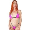 Pink Desire Micro Bikini With Handmade Crochet Stitches -Oh Lola Swimwear image 123986672 33