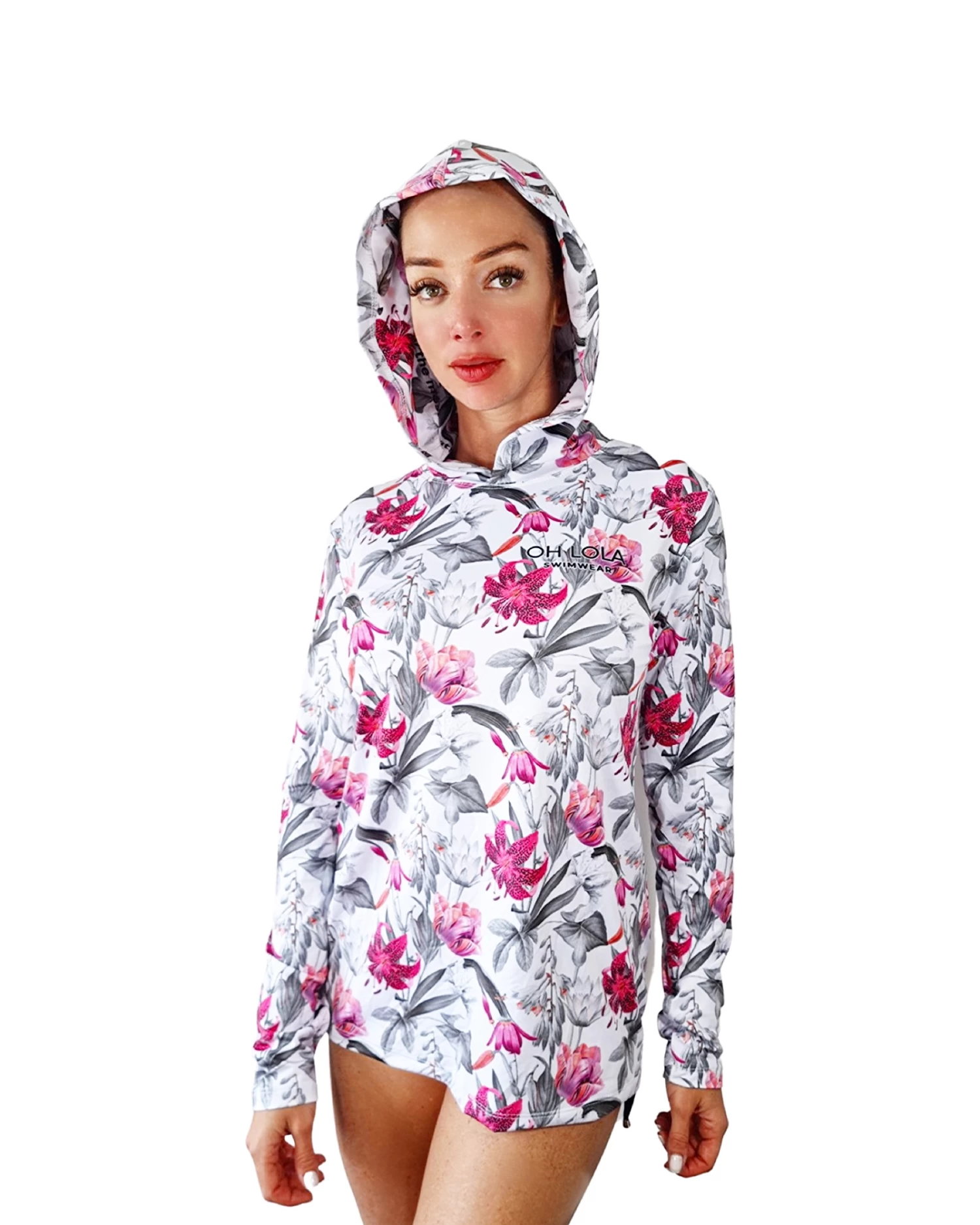 Enchanted Hooded Fishing Shirt – White/Floral 3 Enchanted Hooded Fishing Shirt – White/Floral