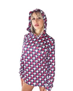 Houndstooth Hooded Fishing Shirt – USA